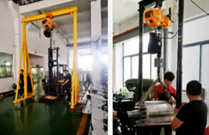四不像現(xiàn)身工廠車間，專業(yè)人士稱之為工位智能提升機